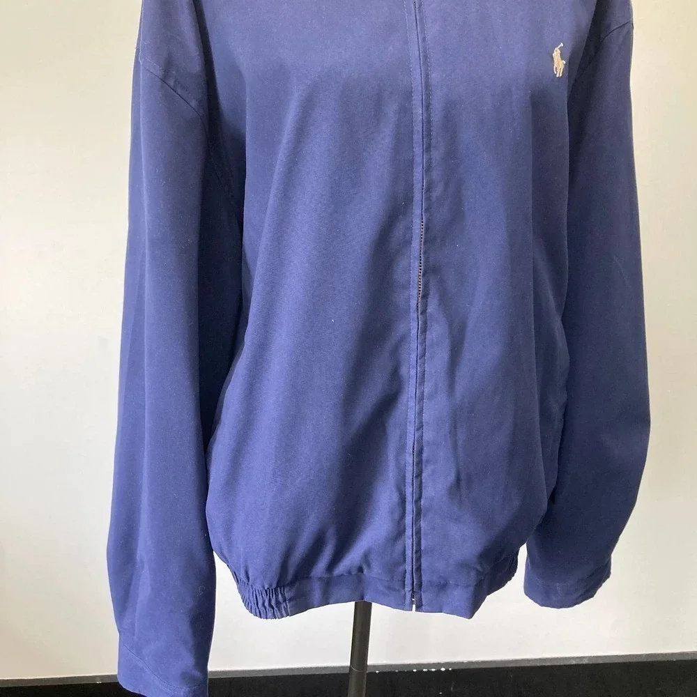 Polo Ralph Lauren zip bomber jacket blue
